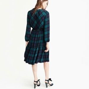 J. Crew plaid midi dress